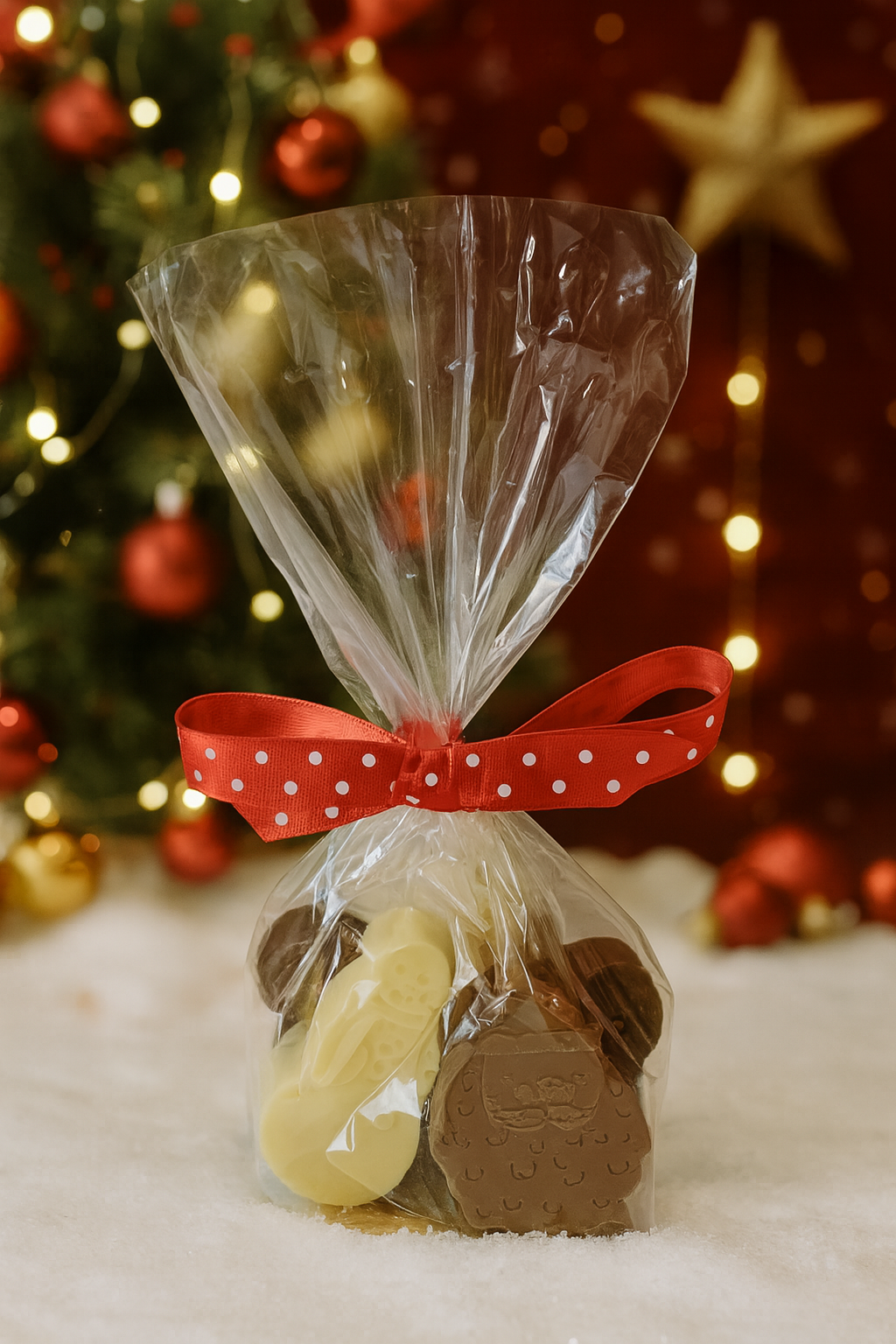 Milk Chocolate Santa's and White Chocolate Snowmen